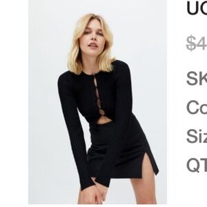 Urban Outfitters black cropped sweater